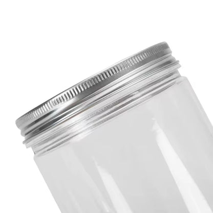 12pcs 250ml Storage Jars with Lids Clear Round Canister Empty Plastic Cosmetic Jar Food Storage Containers Travel Kitchen Supply