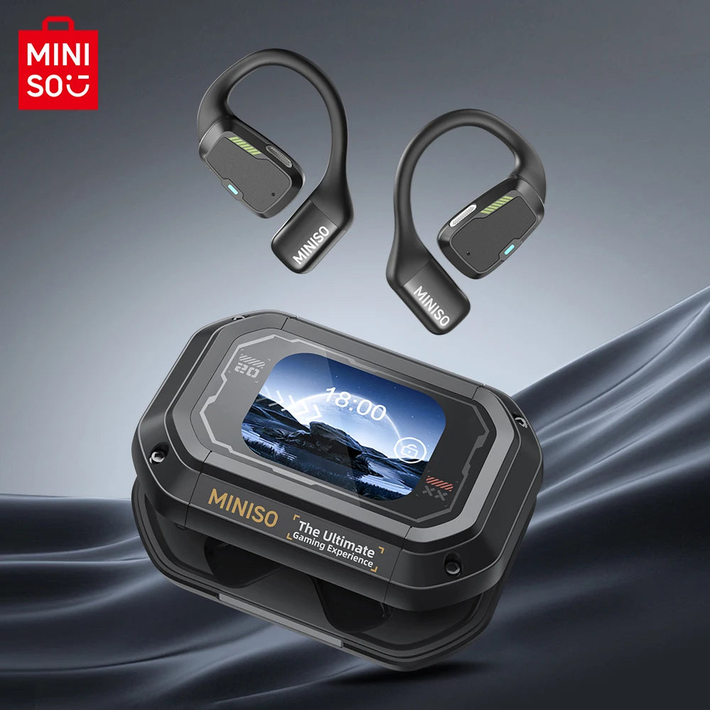 MINISO M98 True Wireless Open Ear Earbuds Bluetooth 5.4ears,13mm Dynamic Driver OWS ears heads Gaming Headset Super Long Endur