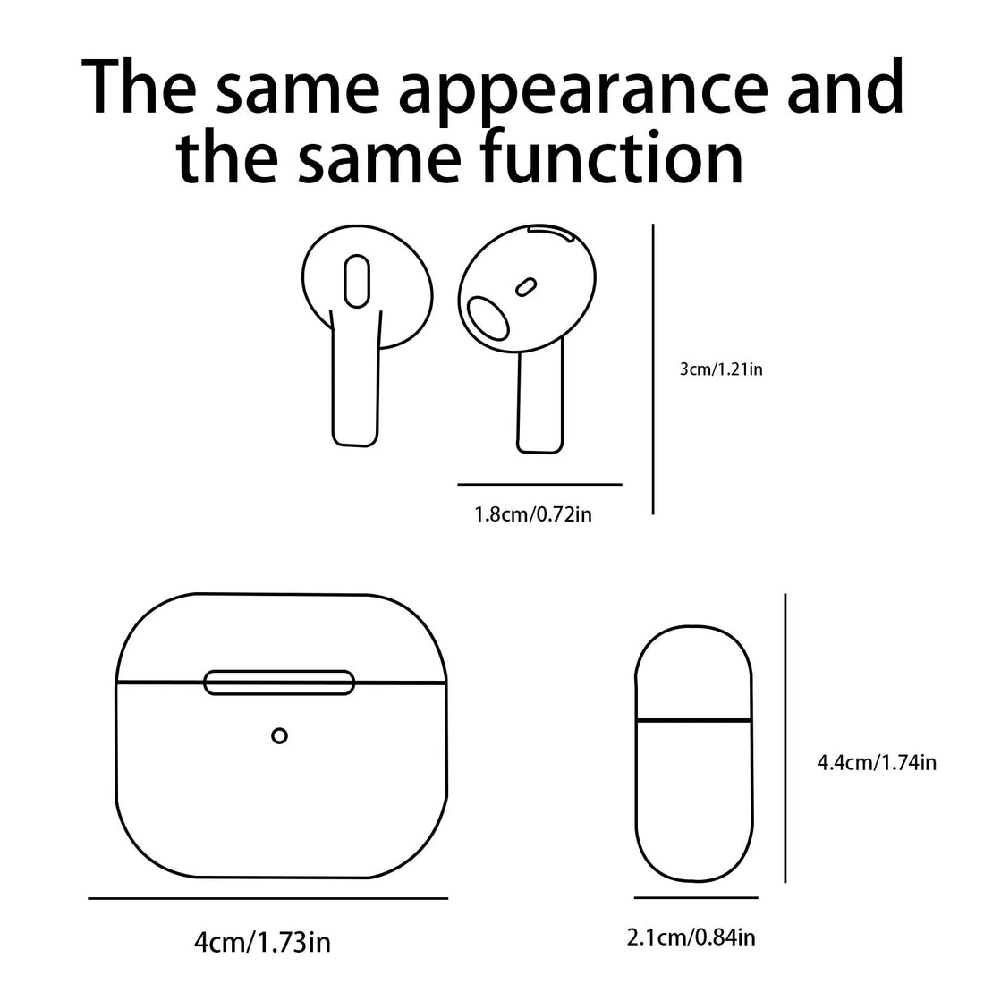 Air Pro4 wireless earphones Bluetooth 5.3 in ear earphones suitable for sports, gaming, and office work, compatible with all ear