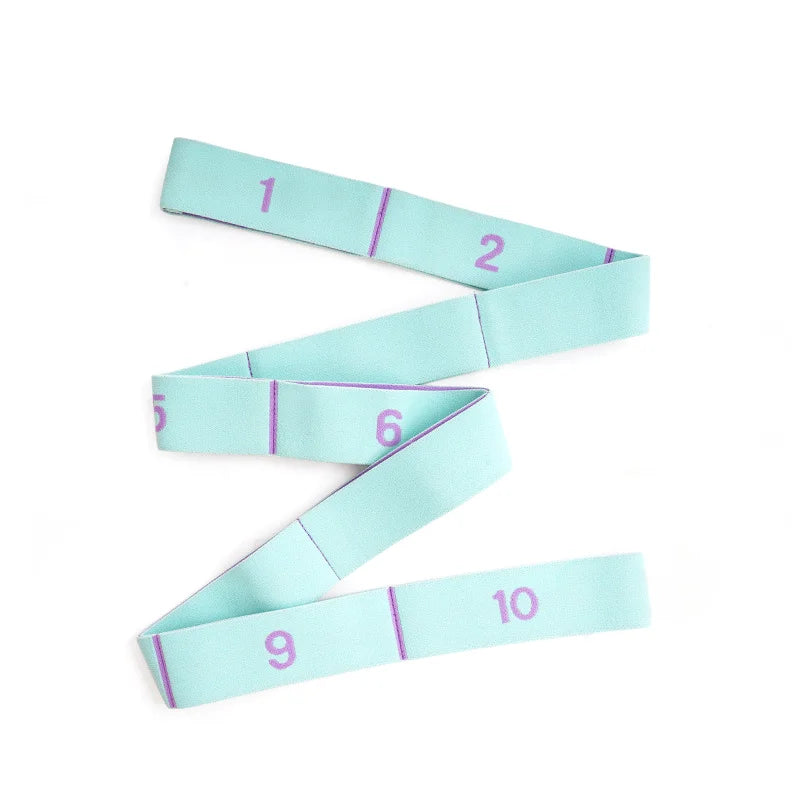 Yoga Stretch Band – 11 Grid Elastic Band for Flexibility &amp; Posture