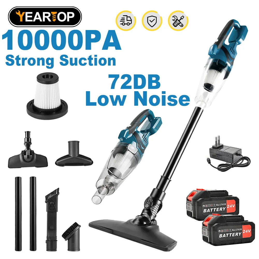 10000PA Electric Vacuum Cleaner Cordless Handheld Portable Wireless High Power Household  Cleaning Tools For Makita 18V Battery
