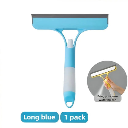 1-Pack 3-in-1 Blue Window Cleaner Streak-Free Glass Mirror Window Cleaning Kit for Home Bathroom
