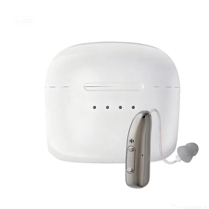 Mirasing Hearing Aids，Bluetooth RIC Hearing Aid - 2025 Rechargeable BTE with Noise Cancelling &amp; Charging Case