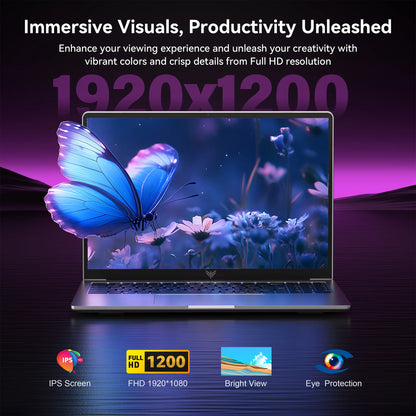 ACEMAGIC Laptop Intel N97 Ultra Thin Office  RAM 16GB SSD 512GB Portable Laptop DDR4 1920 * 1200 HD Display 60HZ