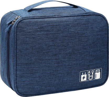 Portable Digital Storage Bag USB Line Charger Plug Waterproof Cable Organizer Pouch Travel Electronics Devices Accessories Pack